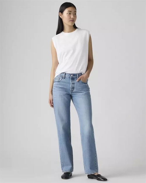 LEVIS 501 90'S MEDIUM WASH JEANS IN LOVE WITH YOU